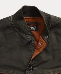 RRL レザートリム コットン ボンバージャケット XS RRL（ダブル アール エル）の「レザートリム コットン ボンバー