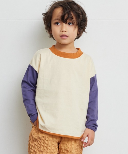 Life Support Products(ライフサポートプロダクツ)の「【防汚加工】ラウンドロンティー(80~150cm)(Tシャツ/カットソー・キッズ・エメラルド/オフホワイト/グレー/ピンク/ベージュ系その他/ホワイト系その他/チャコール/グリーン系その他・80/90/95/100/110/120/130/140/150)」の2枚目の写真