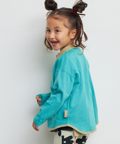 Life Support Products(ライフサポートプロダクツ)の「【防汚加工】ラウンドロンティー(80~150cm)(Tシャツ/カットソー・キッズ・エメラルド/オフホワイト/グレー/ピンク/ベージュ系その他/ホワイト系その他/チャコール/グリーン系その他・80/90/95/100/110/120/130/140/150)」の6枚目の写真