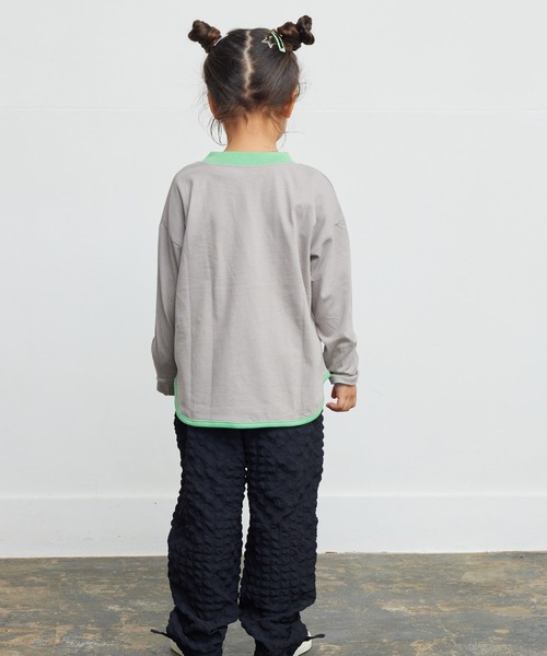 Life Support Products(ライフサポートプロダクツ)の「【防汚加工】ラウンドロンティー(80~150cm)(Tシャツ/カットソー・キッズ・エメラルド/オフホワイト/グレー/ピンク/ベージュ系その他/ホワイト系その他/チャコール/グリーン系その他・80/90/95/100/110/120/130/140/150)」の15枚目の写真