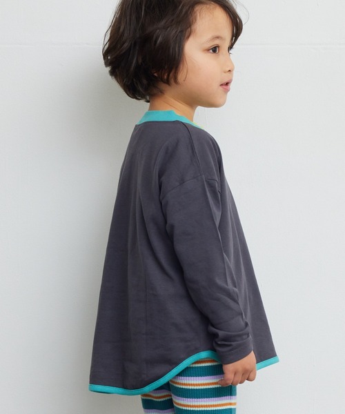 Life Support Products(ライフサポートプロダクツ)の「【防汚加工】ラウンドロンティー(80~150cm)(Tシャツ/カットソー・キッズ・エメラルド/オフホワイト/グレー/ピンク/ベージュ系その他/ホワイト系その他/チャコール/グリーン系その他・80/90/95/100/110/120/130/140/150)」の16枚目の写真