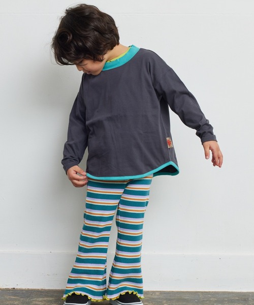 Life Support Products(ライフサポートプロダクツ)の「【防汚加工】ラウンドロンティー(80~150cm)(Tシャツ/カットソー・キッズ・エメラルド/オフホワイト/グレー/ピンク/ベージュ系その他/ホワイト系その他/チャコール/グリーン系その他・80/90/95/100/110/120/130/140/150)」の18枚目の写真