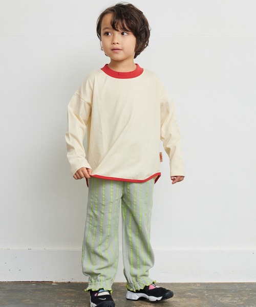 Life Support Products(ライフサポートプロダクツ)の「【防汚加工】ラウンドロンティー(80~150cm)(Tシャツ/カットソー・キッズ・エメラルド/オフホワイト/グレー/ピンク/ベージュ系その他/ホワイト系その他/チャコール/グリーン系その他・80/90/95/100/110/120/130/140/150)」の11枚目の写真