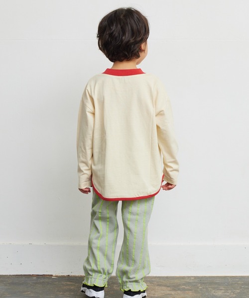 Life Support Products(ライフサポートプロダクツ)の「【防汚加工】ラウンドロンティー(80~150cm)(Tシャツ/カットソー・キッズ・エメラルド/オフホワイト/グレー/ピンク/ベージュ系その他/ホワイト系その他/チャコール/グリーン系その他・80/90/95/100/110/120/130/140/150)」の13枚目の写真