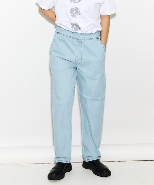 Lee（リー）の「【 Lee / リー 】 フリージー ナロー イージーパンツ LM5807 FLEEASY EDW（デニムパンツ・メンズ・その他/ネイビー/ブラック系その他/ブルー/ライトブルー・FREE）」の2枚目の写真