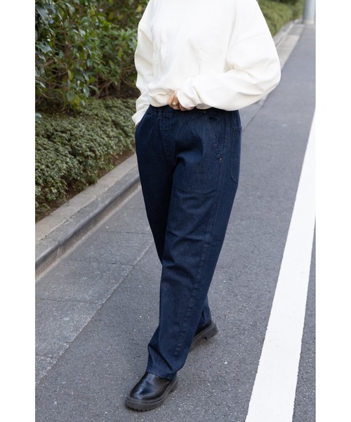 Lee（リー）の「【 Lee / リー 】 フリージー ナロー イージーパンツ LM5807 FLEEASY EDW（デニムパンツ・メンズ・その他/ネイビー/ブラック系その他/ブルー/ライトブルー・FREE）」の13枚目の写真