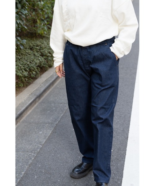 Lee（リー）の「【 Lee / リー 】 フリージー ナロー イージーパンツ LM5807 FLEEASY EDW（デニムパンツ・メンズ・その他/ネイビー/ブラック系その他/ブルー/ライトブルー・FREE）」の15枚目の写真