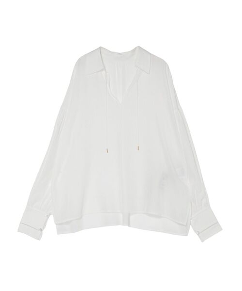 LAGUNAMOON（ラグナムーン）の「ボリュームスリーブスキッパーシャツ（シャツ/ブラウス・レディース・ホワイト/ブラック/ベージュ・FREE）」の21枚目の写真