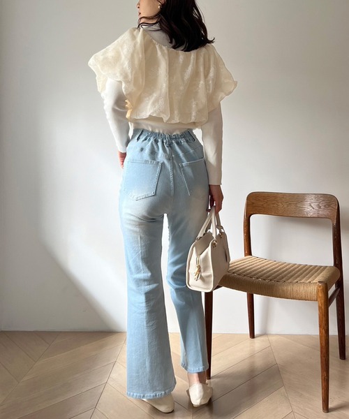 one after another NICE CLAUP(ワンアフターアナザーナイスクラップ)の「マルチウェイボレロセットニット(ニット/セーター・レディース・オフホワイト/グレー/アイボリー・FREE)」の11枚目の写真