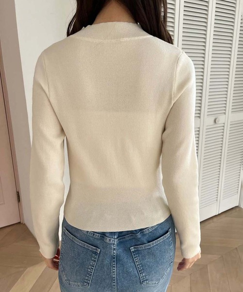 one after another NICE CLAUP(ワンアフターアナザーナイスクラップ)の「マルチウェイボレロセットニット(ニット/セーター・レディース・オフホワイト/グレー/アイボリー・FREE)」の17枚目の写真