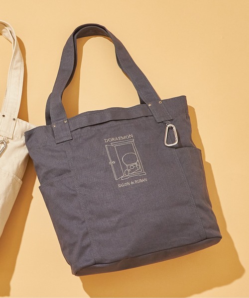 SALON de RUBAN（サロンドルヴァン）の「【SALON de RUBAN / サロン ド ルヴァン】 ドラえもん トートバッグ（トートバッグ・レディース・カーキ/アイボリー/グレー/ブルー/ブラック/グレイッシュベージュ/ダークグレー/グリーン/オレンジ系その他・FREE）」の8枚目の写真