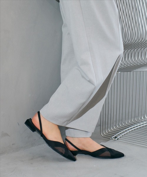 carino（カリーノ）の「メッシュポインテッドトゥパンプス（パンプス・レディース・ベージュ/ブラック/カーキ・S/M/L/LL）」の2枚目の写真