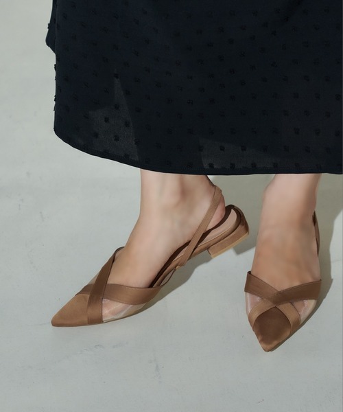 carino（カリーノ）の「メッシュポインテッドトゥパンプス（パンプス・レディース・ベージュ/ブラック/カーキ・S/M/L/LL）」の10枚目の写真