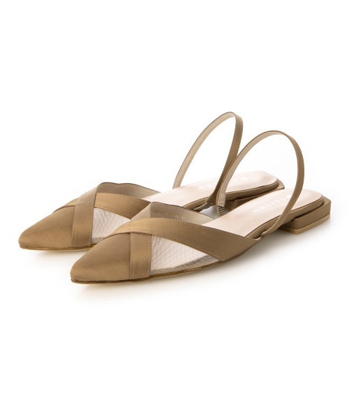 carino（カリーノ）の「メッシュポインテッドトゥパンプス（パンプス・レディース・ベージュ/ブラック/カーキ・S/M/L/LL）」の4枚目の写真