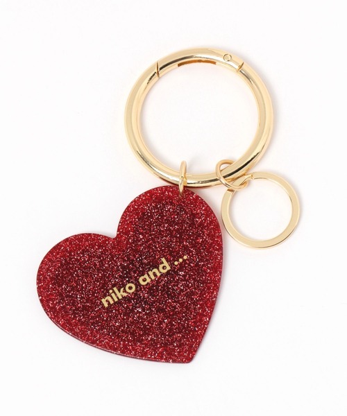   ETERNITY love ⭐︎新品未使用⭐︎ niko and（ニコアンド）の「ラメハートミラーチャーム（手鏡/メイク