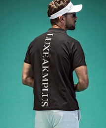 LUXEAKMPLUS（リュクスエイケイエムプラス）の「LUXEAKMPLUS(リュクスエイケイエムプラス)ゴルフ バックロゴベンチレーションポロシャツ（ポロシャツ）」