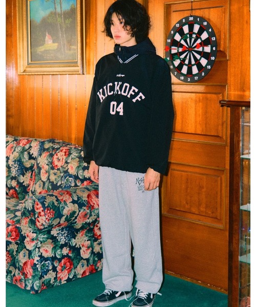 NASTY KICK(ナスティーキック)の「【UNISEX】NASTYKICK/Kick Off Vネックプルオーバ 2112937(Tシャツ/カットソー・レディース・ブラック/カーキ・MEDIUM/LARGE)」の6枚目の写真