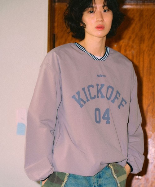 NASTY KICK(ナスティーキック)の「【UNISEX】NASTYKICK/Kick Off Vネックプルオーバ 2112937(Tシャツ/カットソー・レディース・ブラック/カーキ・MEDIUM/LARGE)」の8枚目の写真