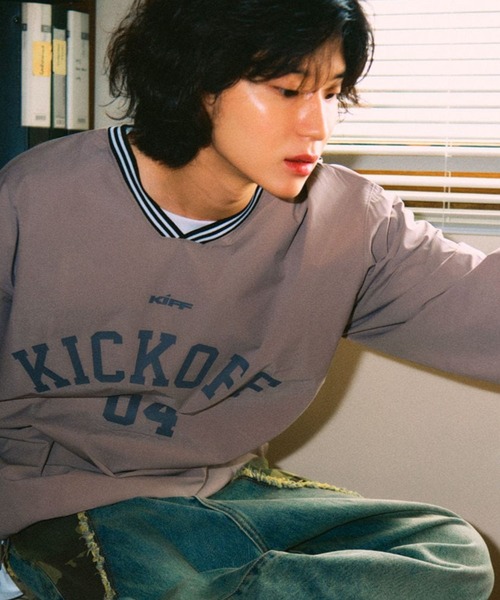 NASTY KICK(ナスティーキック)の「【UNISEX】NASTYKICK/Kick Off Vネックプルオーバ 2112937(Tシャツ/カットソー・レディース・ブラック/カーキ・MEDIUM/LARGE)」の9枚目の写真