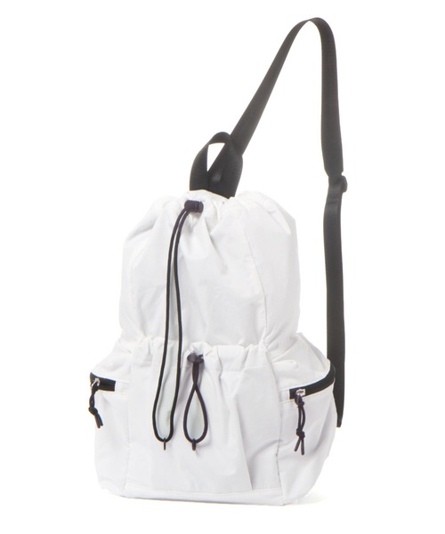 LAKOLE（ラコレ）の「ダブルポケットワンショルダーバッグ / 105060（ショルダーバッグ・レディース・ホワイト/ブラック/ピンク・FREE）」の4枚目の写真