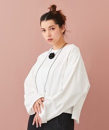 【LADIES】チョーカーつきクロップドT