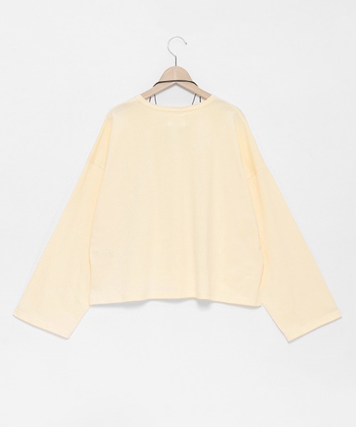 petit main LIEN（プティマインリアン）の「【LADIES】チョーカーつきクロップドT（Tシャツ/カットソー・レディース・チャコール/オフホワイト/レモンイエロー・FREE）」の21枚目の写真