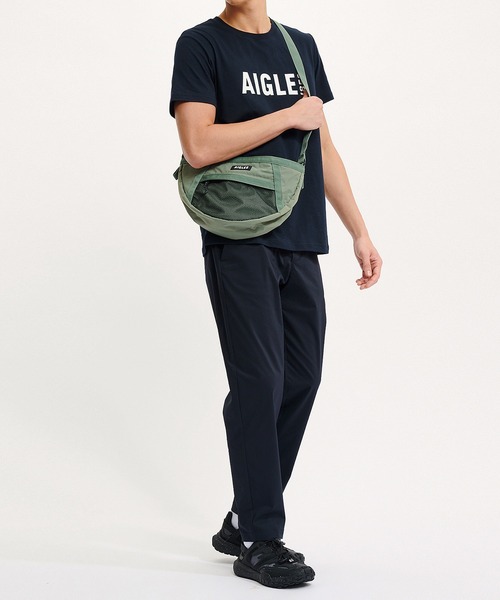 AIGLE(エーグル)の「吸水速乾 抗菌防臭 プリント半袖Tシャツ RP(Tシャツ/カットソー・メンズ・ブラック/ホワイト/ネイビー・L/M/XL/XS/S)」の4枚目の写真