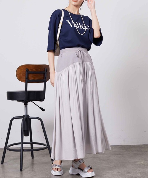セール】ヨーク切替ギャザースカート（スカート）｜Chez toi（シェトワ