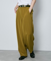 JUNRED | セットアップ対応 / ドレープダブルクロスワイドストレートパンツ(スラックス)