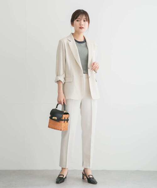 URBAN RESEARCH ROSSO WOMEN（アーバンリサーチ　ロッソ）の「ストレッチツイルスティックパンツ（その他パンツ・レディース・ブラック/ホワイト・34/36/38）」の4枚目の写真