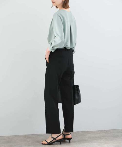 URBAN RESEARCH ROSSO WOMEN（アーバンリサーチ　ロッソ）の「ストレッチツイルスティックパンツ（その他パンツ・レディース・ブラック/ホワイト・34/36/38）」の7枚目の写真