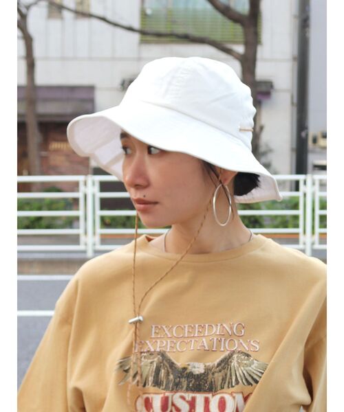 Ungrid(アングリッド)の「サファリハット(ハット・レディース・ブラック/カーキ/オフホワイト・FREE)」の4枚目の写真