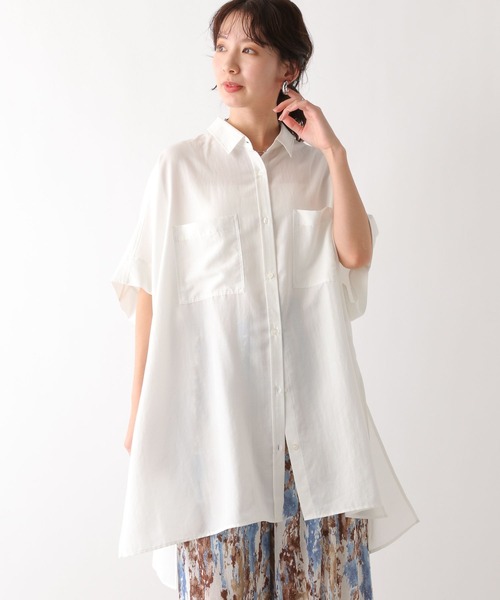 サラキレポンチョチュニック　Tシャツ 2点セット　LEPSIM 珈琲美学アベ LEPSIMレプシィムサラキレポンチョシャツチュニックSS 黒