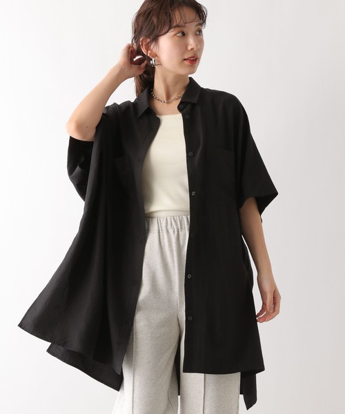 ♡パドカレ♡ チュニック新品！ LEPSIM（レプシィム） ブラウス シャツ サラキレポンチョチュニックSS