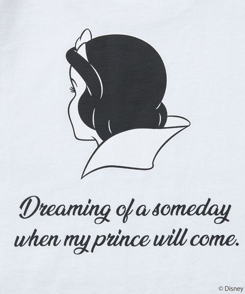 FREAK'S STORE（フリークスストア）の「限定展開/DISNEY ディズニー 白雪姫/別注 バックプリント クルーネックTシャツ（Tシャツ/カットソー・メンズ・ネイビー/ブラック/ホワイト・LARGE/MEDIUM/SMALL）」の12枚目の写真