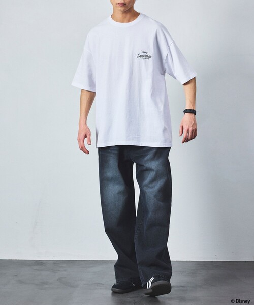 FREAK'S STORE（フリークスストア）の「限定展開/DISNEY ディズニー 白雪姫/別注 バックプリント クルーネックTシャツ（Tシャツ/カットソー・メンズ・ネイビー/ブラック/ホワイト・LARGE/MEDIUM/SMALL）」の18枚目の写真