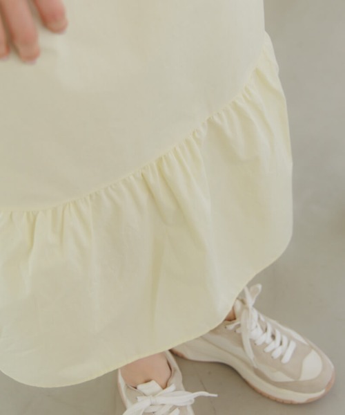 flower（フラワー）の「サニーキャミワンピース（ワンピース・レディース・イエロー/ホワイト・FREE）」の11枚目の写真