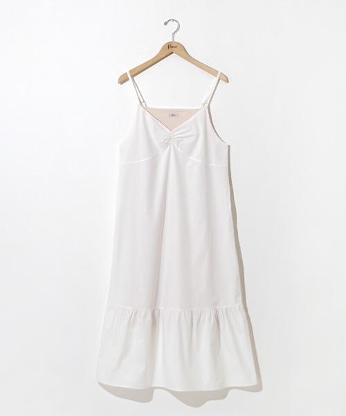 flower（フラワー）の「サニーキャミワンピース（ワンピース・レディース・イエロー/ホワイト・FREE）」の16枚目の写真