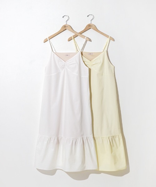 flower（フラワー）の「サニーキャミワンピース（ワンピース・レディース・イエロー/ホワイト・FREE）」の18枚目の写真
