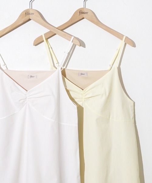 flower（フラワー）の「サニーキャミワンピース（ワンピース・レディース・イエロー/ホワイト・FREE）」の19枚目の写真