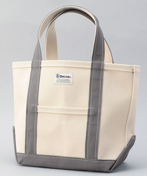 FREAK'S STORE（フリークスストア）の「ORCIVAL/オーシバル 限定展開　キャンバストート S（トートバッグ・レディース・ナチュラル/チャコールグレー/オフホワイト/サックスブルー/ダークグレー/ベージュ/キャメル/ライトグレー・ONE SIZE）」の4枚目の写真