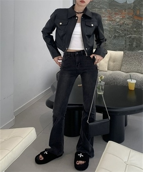 place garden】羊革 レザージャケット BALMAIN レザー テーラード