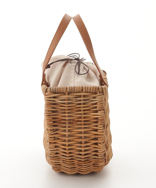 &Bridge（アンドブリッジ）の「cachellier(カシェリエ） 半月型かごバッグ小（BE）（ハンドバッグ・レディース・ナチュラル・99）」の3枚目の写真