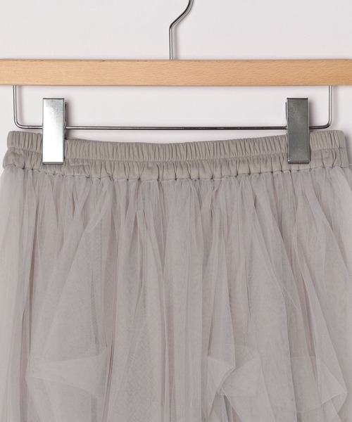 Heather（ヘザー）の「ボリュームチュールロングスカート　120001（スカート・レディース・グレー/アイボリー/ブラック・FREE）」の11枚目の写真