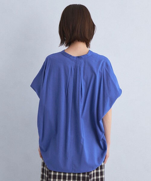 green label relaxing（グリーンレーベルリラクシング）の「ショルダータック ブラウス（シャツ/ブラウス・レディース・ホワイト/モカ/コバルトブルー/ネイビー・FREE）」の15枚目の写真