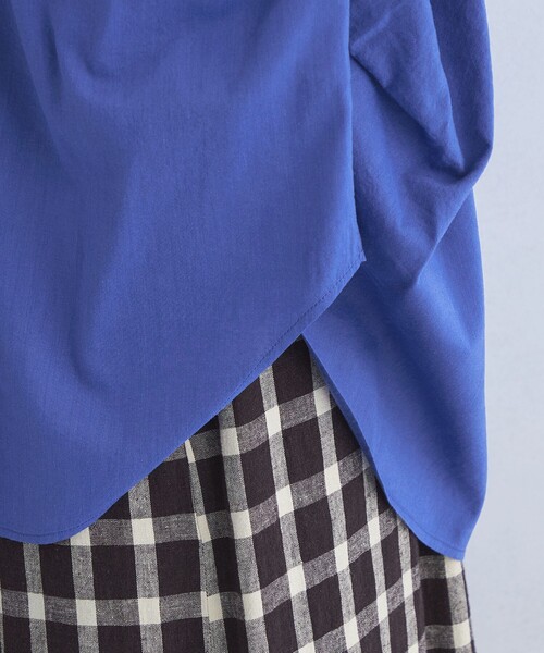 green label relaxing（グリーンレーベルリラクシング）の「ショルダータック ブラウス（シャツ/ブラウス・レディース・ホワイト/モカ/コバルトブルー/ネイビー・FREE）」の18枚目の写真