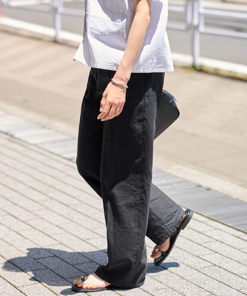 フレームワーク　リネンMIXストレートパンツ34 Amazon | [フレームワーク] 追加≫リネンレーヨンMIXストレート