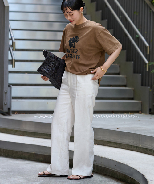 FRAMeWORK(フレームワーク)の「≪追加≫リネンMIXストレートパンツ(その他パンツ・レディース・ブラック/ホワイト/レッド/ネイビー・40/38/36/34)」の22枚目の写真