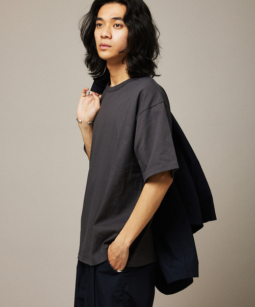 JOURNAL STANDARD（ジャーナルスタンダード）の「US COTTON 14S 汗染み防止 Tシャツ（Tシャツ/カットソー・メンズ・ブラック系その他/ホワイト/ライトグレー/ライトグリーン/ホワイト系その他/パープル系その他・SMALL/MEDIUM/LARGE/X-LARGE）」の11枚目の写真