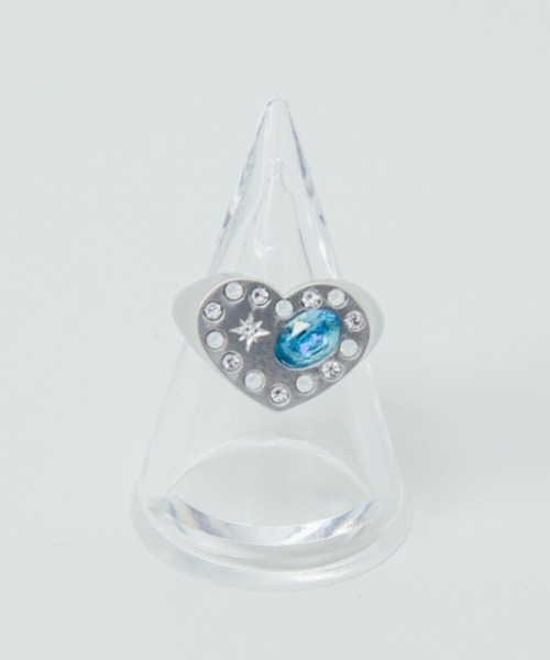 whim(ウィム)の「【NEW】Heart stone embed ring(リング・レディース・ゴールド/シルバー・#9/#13)」の5枚目の写真